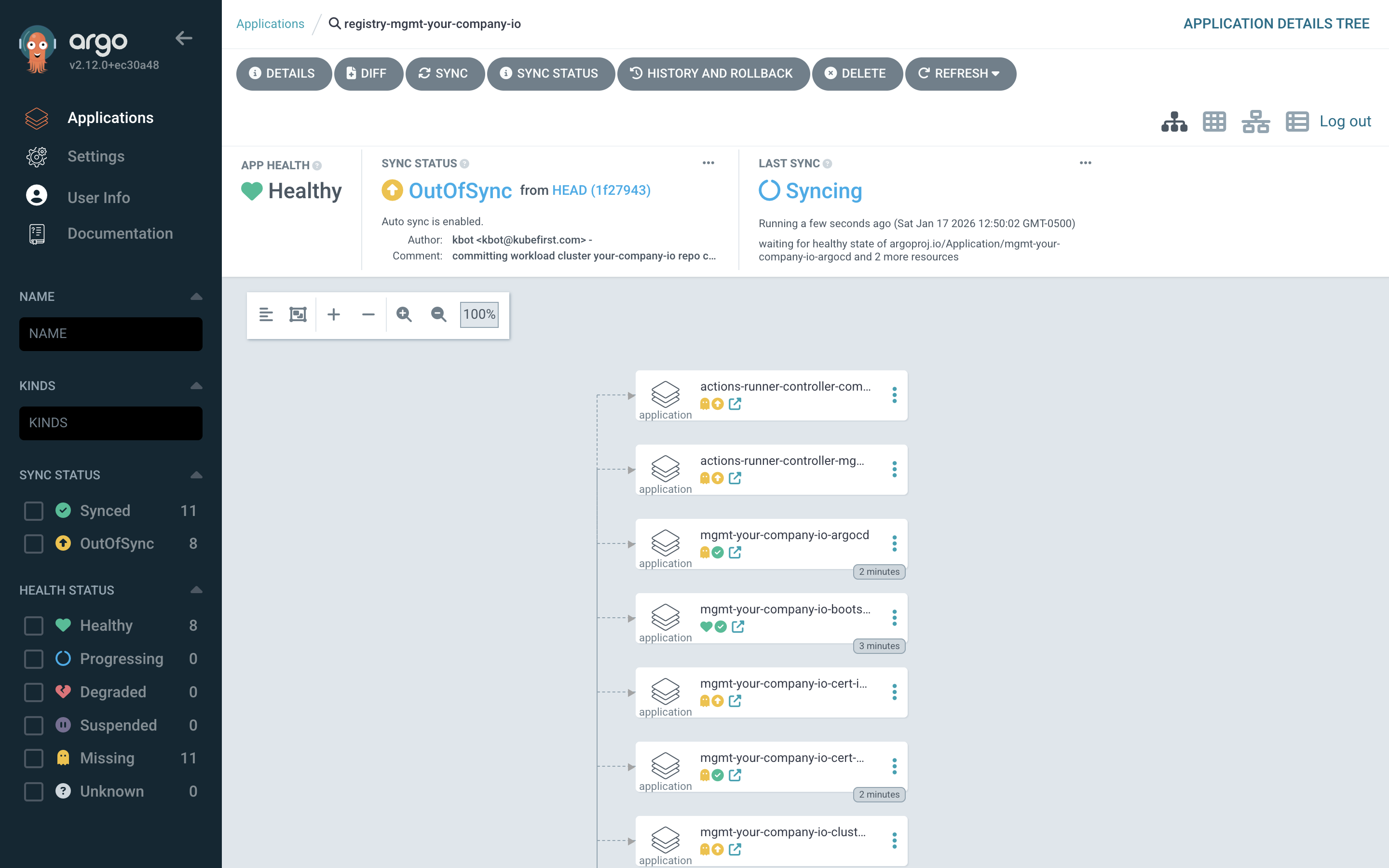 ArgoCD registry sync waves